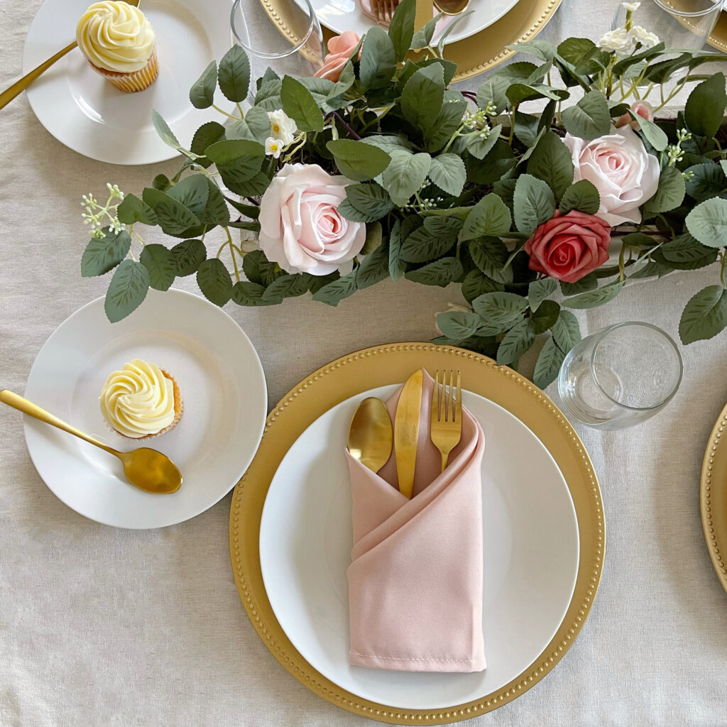 Blush, Romantic and Easy Valentine’s Day Table Styling Ideas